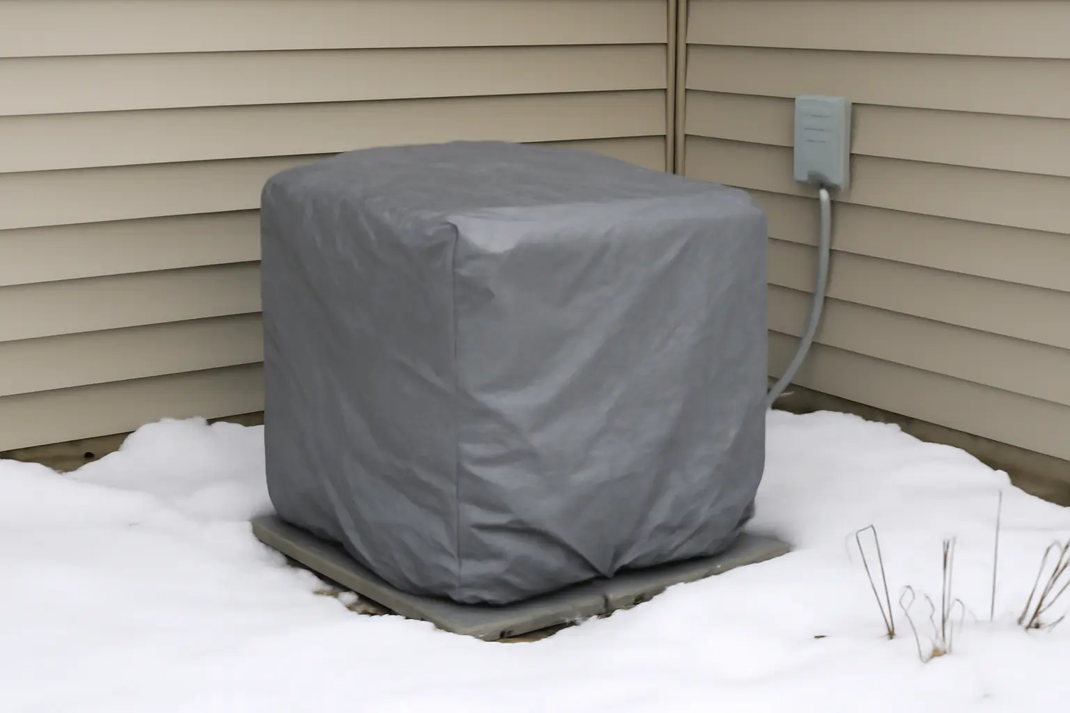 should you cover your air conditioner in the winter
