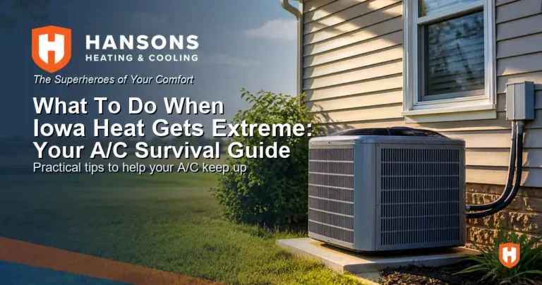 What To Do When Iowa Heat Gets Extreme: Your A/C Survival Guide from Hansons Heating & Cooling